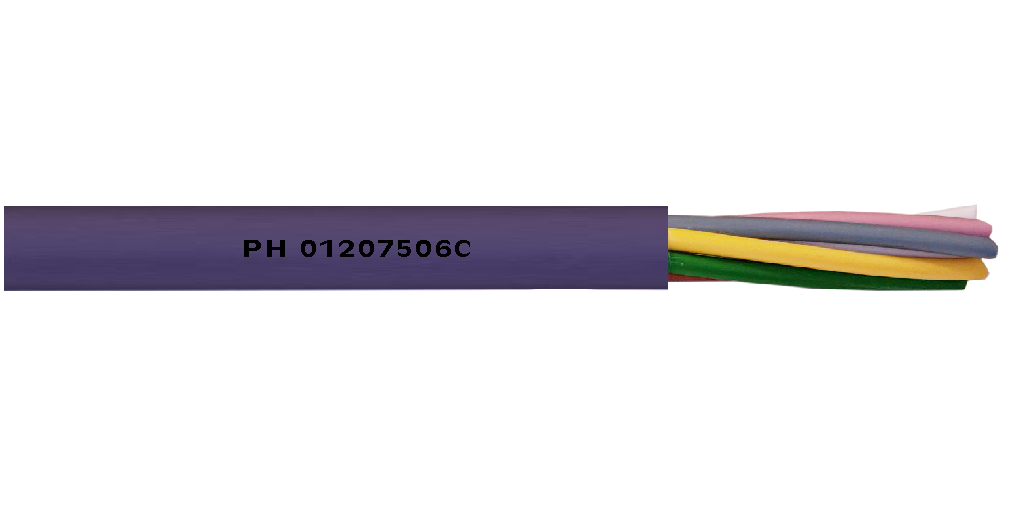 Cable S/P 6 x 0,75 (AS) LSZH VIOLETA Libre halógenos - CPR Cca, S1b, d1, a1