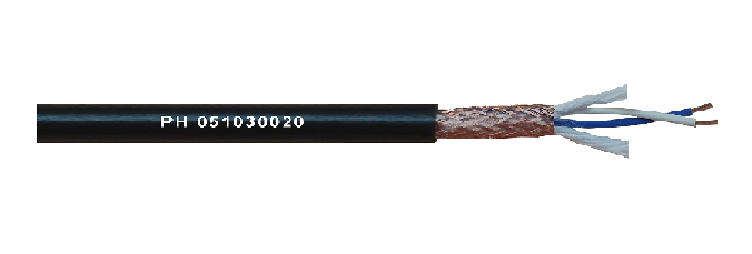 Microfónico Extraflex. 2x0,34 PVC - Negro