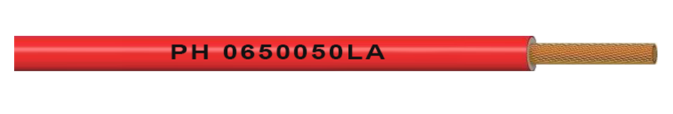 Unipolar 0,50 mm Flexible H05Z1-K (LH) - Rojo 