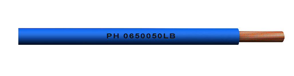 Unipolar 0,50 mm Flexible H05Z1-K (LH) - Azul