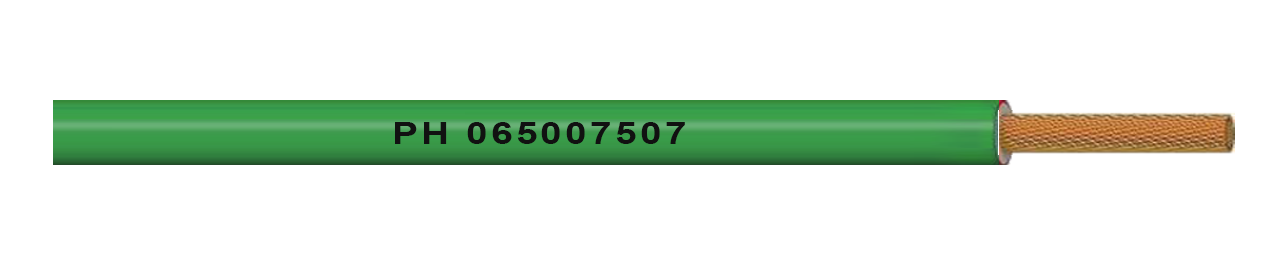 Unipolar 0,75 mm flexible H05V-K (PVC) - Verde