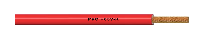 Unipolar 0,75 mm flexible H05V-K (PVC) - Rojo