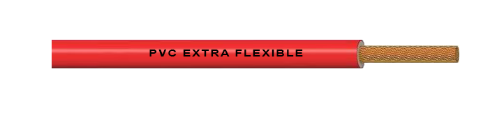 Unipolar 0,75 mm extra flexible (PVC) - Rojo