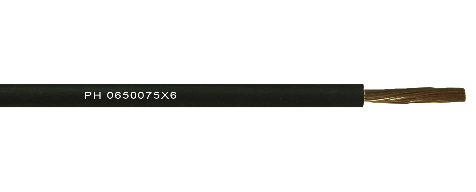 Unipolar 0,75 mm extra flexible (PVC) - Negro