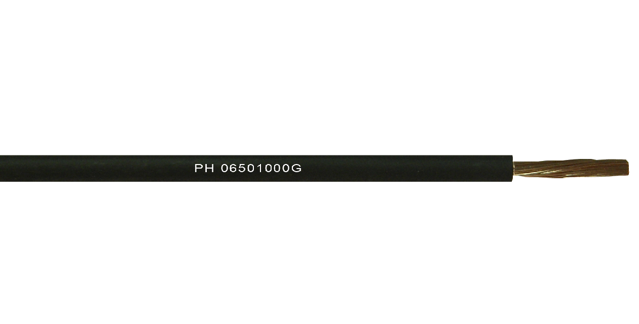Unipolar 1 mm Flexible  H05Z1-K (LH) - Negro
