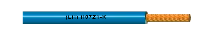 Unipolar 2,5 mm flexible H07Z1-K (LH) - Azul