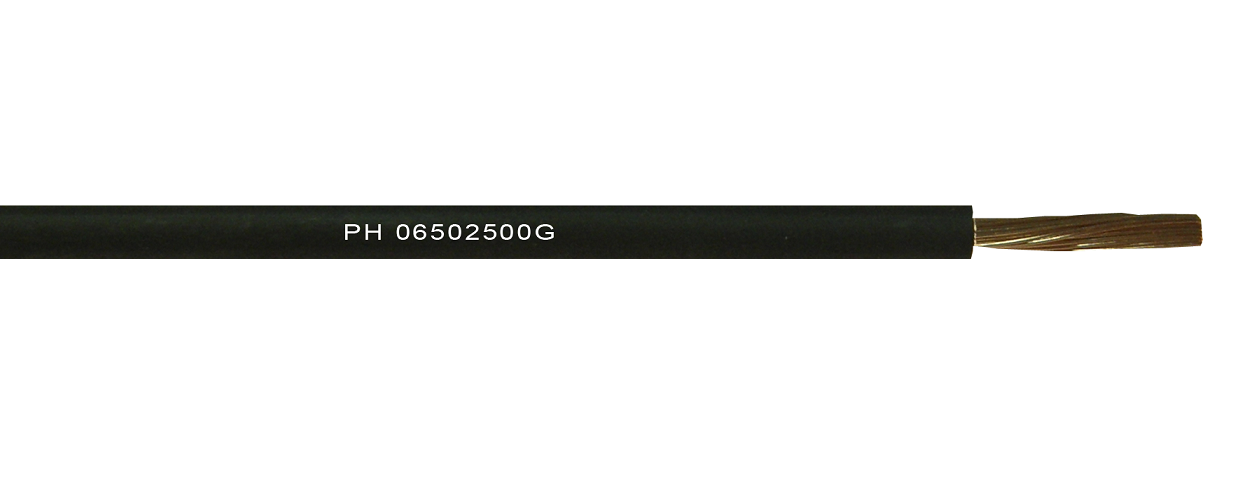 Unipolar 2,5 mm fexible H07Z1-K (LH) (AS) - Negro