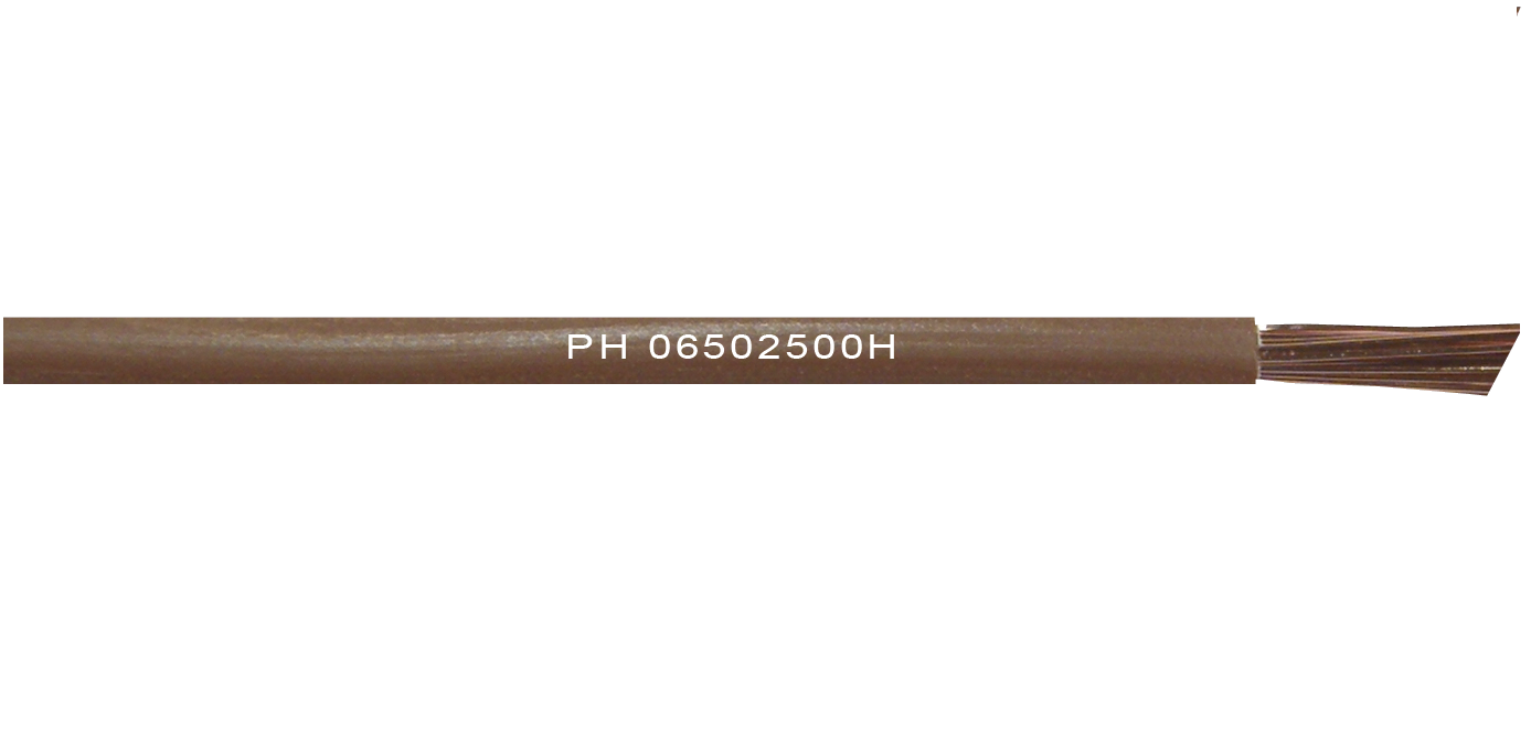 Unipolar 2,5 mm flexible H07Z1-K (LH) - Marrón
