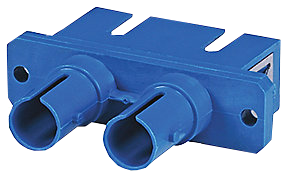 Acoplador Fibra Optica SC-ST (PC) Dúplex (SM) Color Azul
